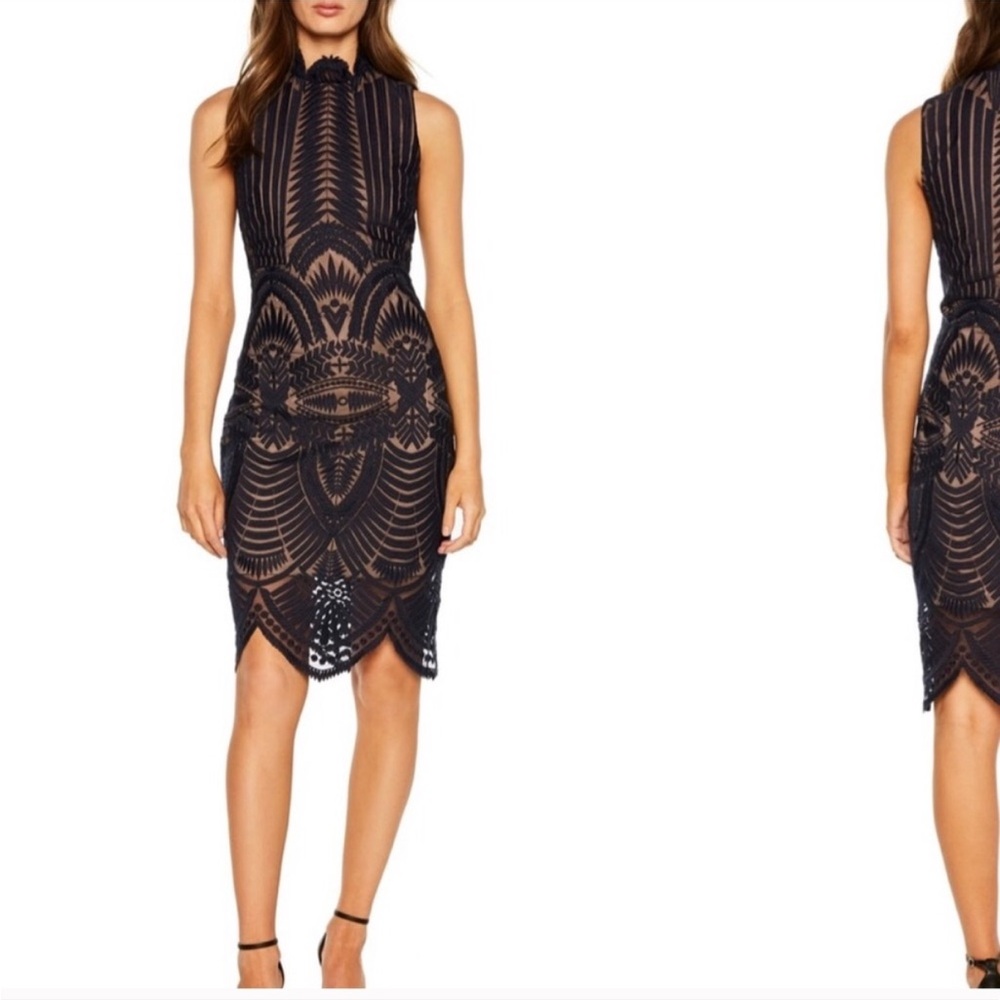 Bardot Lace Midi Dress